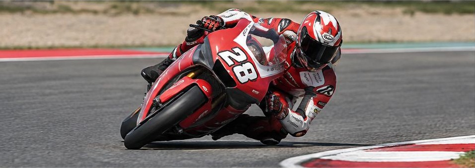 Moto3 racing vehicle on track